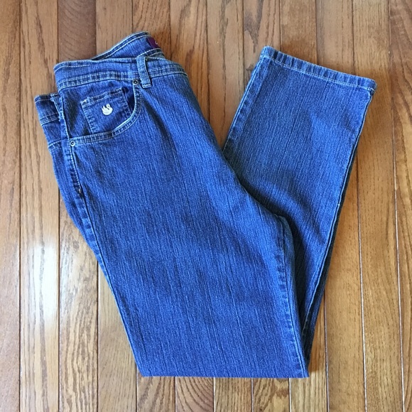Straight Leg Blue Jeans 12P Gloria Vanderbilt - Picture 2 of 5